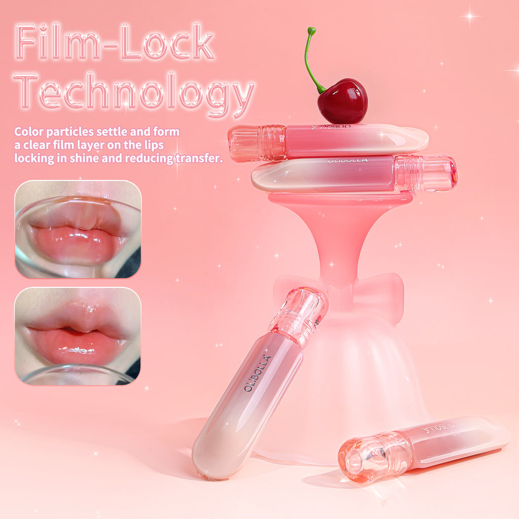 OLIBOLLA 6 Colors Mirror Gloss Lip Glaze Non-stick Cup