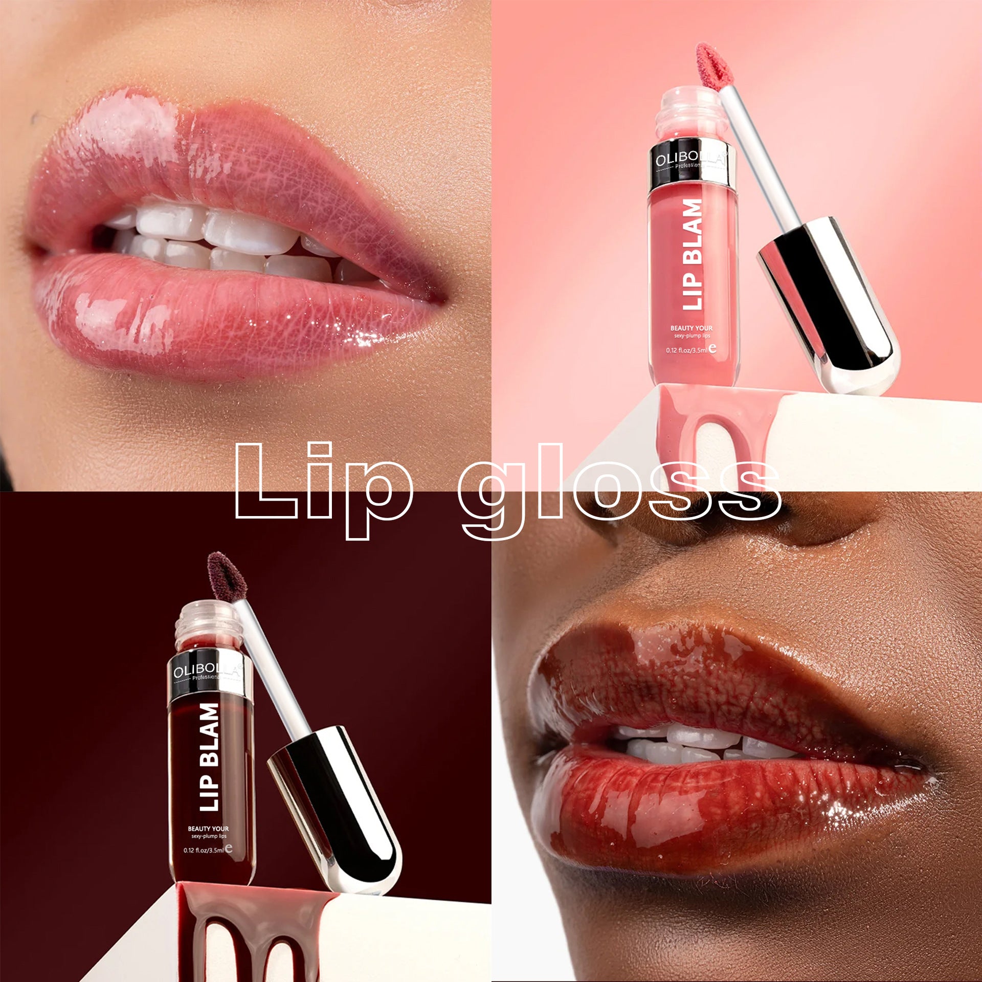 Glossy Plumping 3-in-1 Lip Makeup Fade-resistant Lipstick