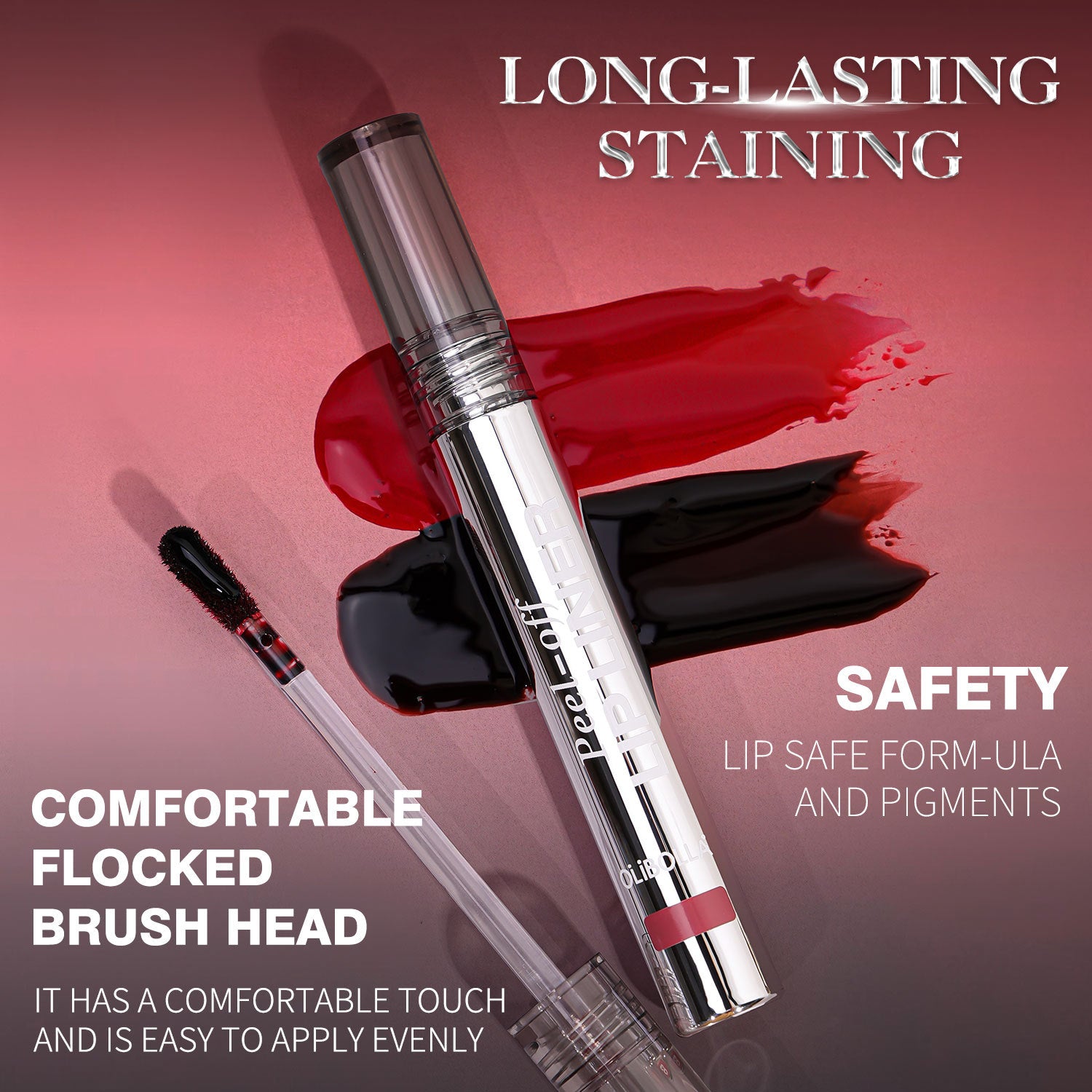 OLIBOLLA Peel-off Lip Liner Matte Lip Color Easy Coloring Lining