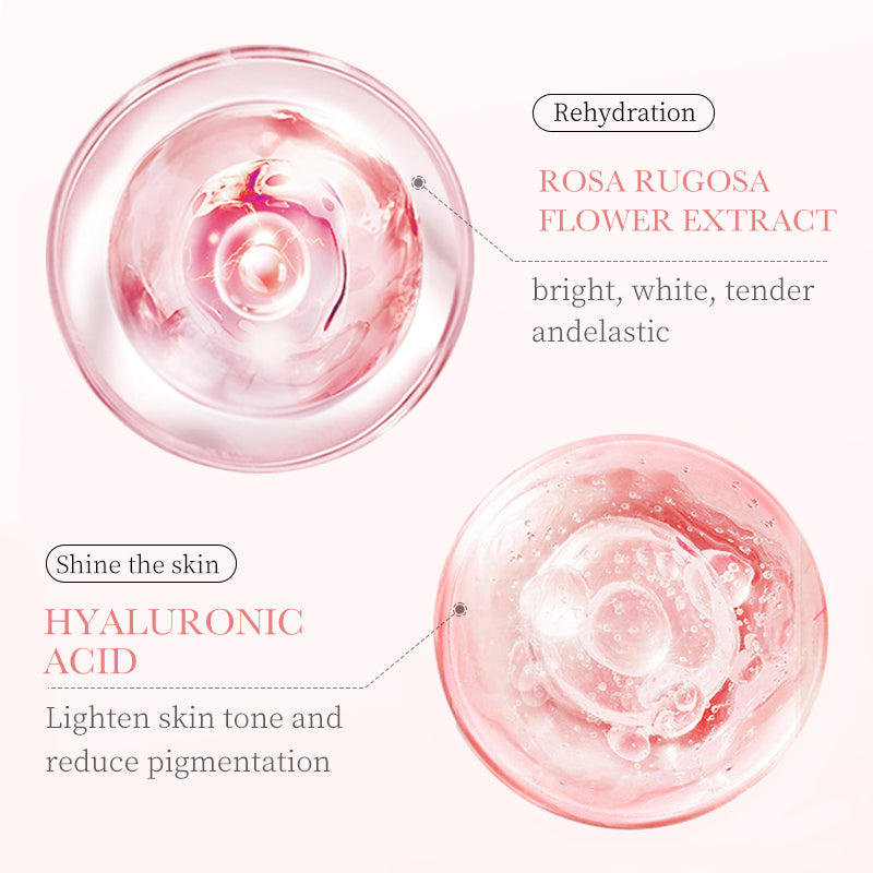 BIOAOUA Rose Hyaluronic Acid Moisturizing 6-Piece Set 20g+100g+30ml+100ml+100ml+50g