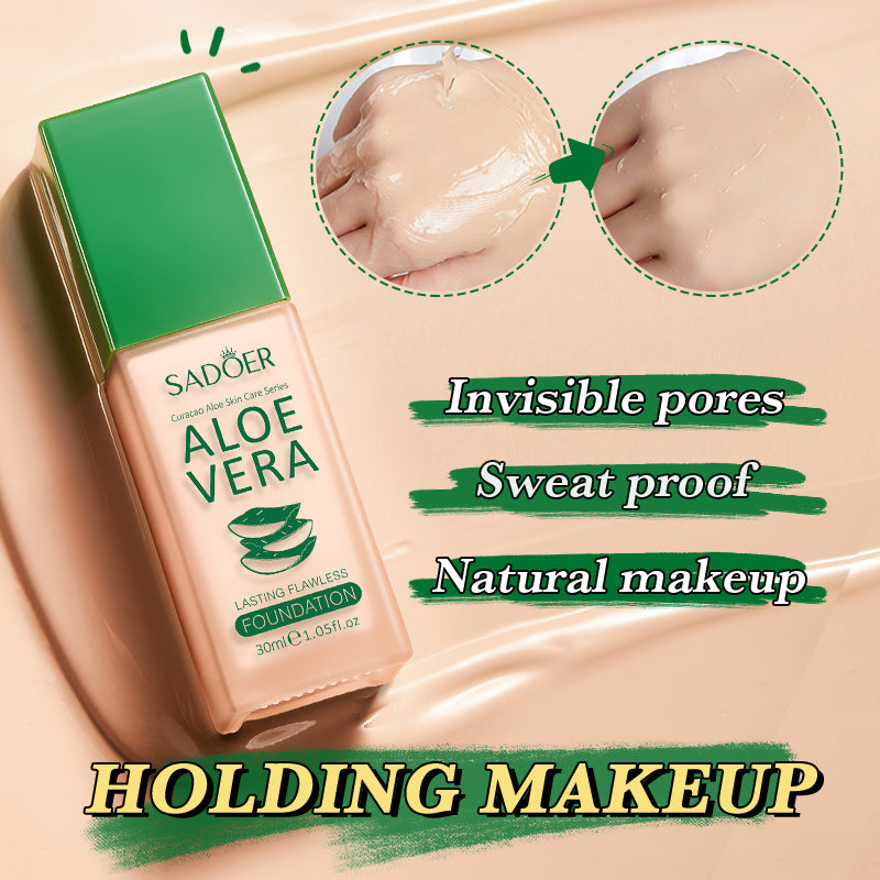 SADOER Aloe Vera Long-Lasting Flawless Foundation Liquid Natural 30ml