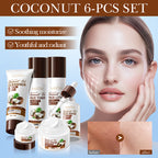 SADOER Coconut Oil Nourishing Moisturizing 6-Piece Set 100g+100ml+100ml+40ml+50g+20g