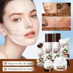 SADOER Coconut Oil Nourishing Moisturizing 6-Piece Set 100g+100ml+100ml+40ml+50g+20g