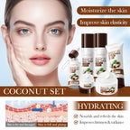 SADOER Coconut Oil Nourishing Moisturizing 6-Piece Set 100g+100ml+100ml+40ml+50g+20g