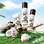 SADOER Coconut Oil Nourishing Moisturizing 6-Piece Set 100g+100ml+100ml+40ml+50g+20g