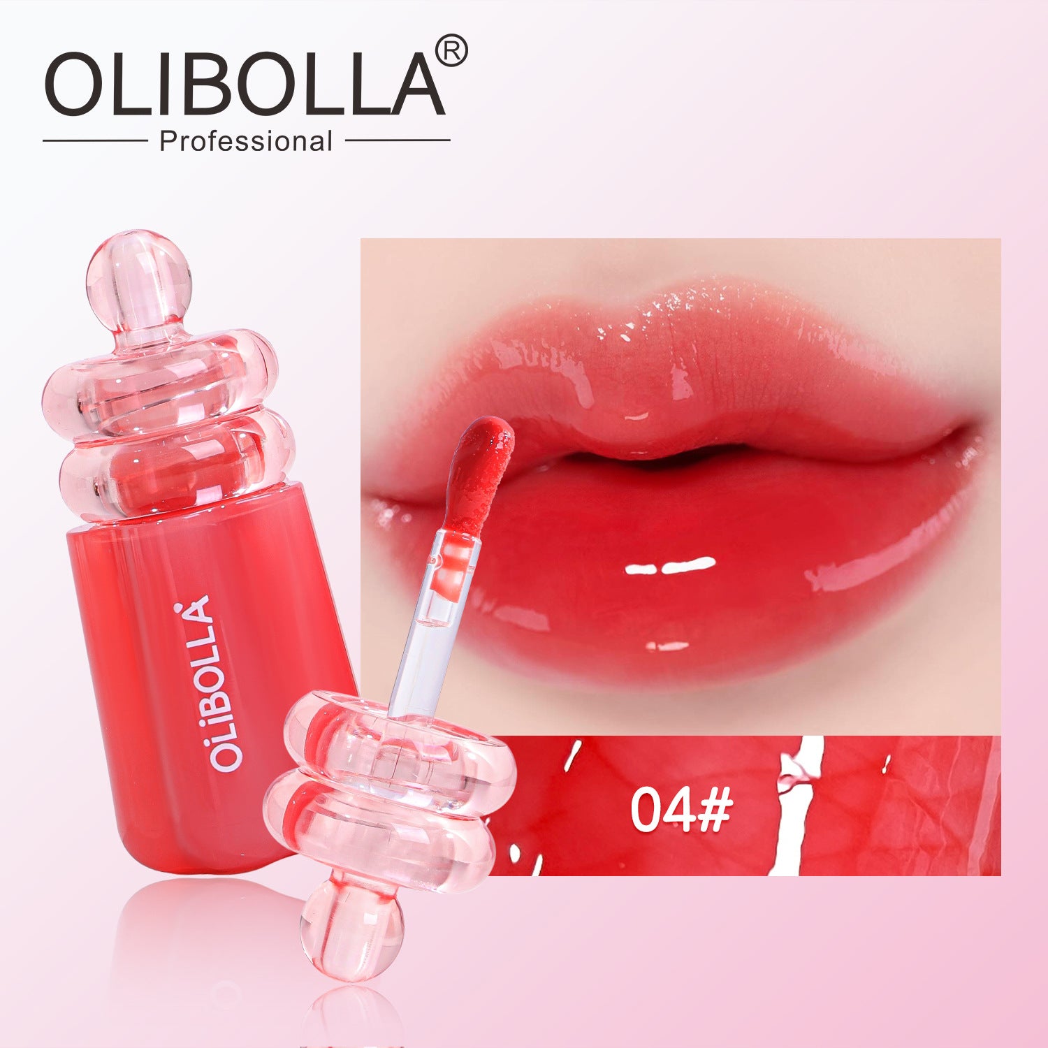 OLIBOLLA Mirror Lip Glaze 24H Long-lasting 6 Colors