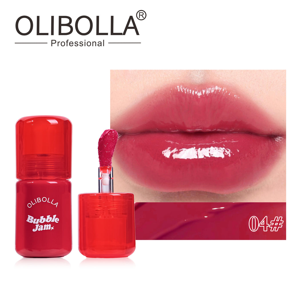 OLIBOLLA Pearlescent Mirror Lip Gloss Easy Color Payoff Non-stick Cup Lip Makeup