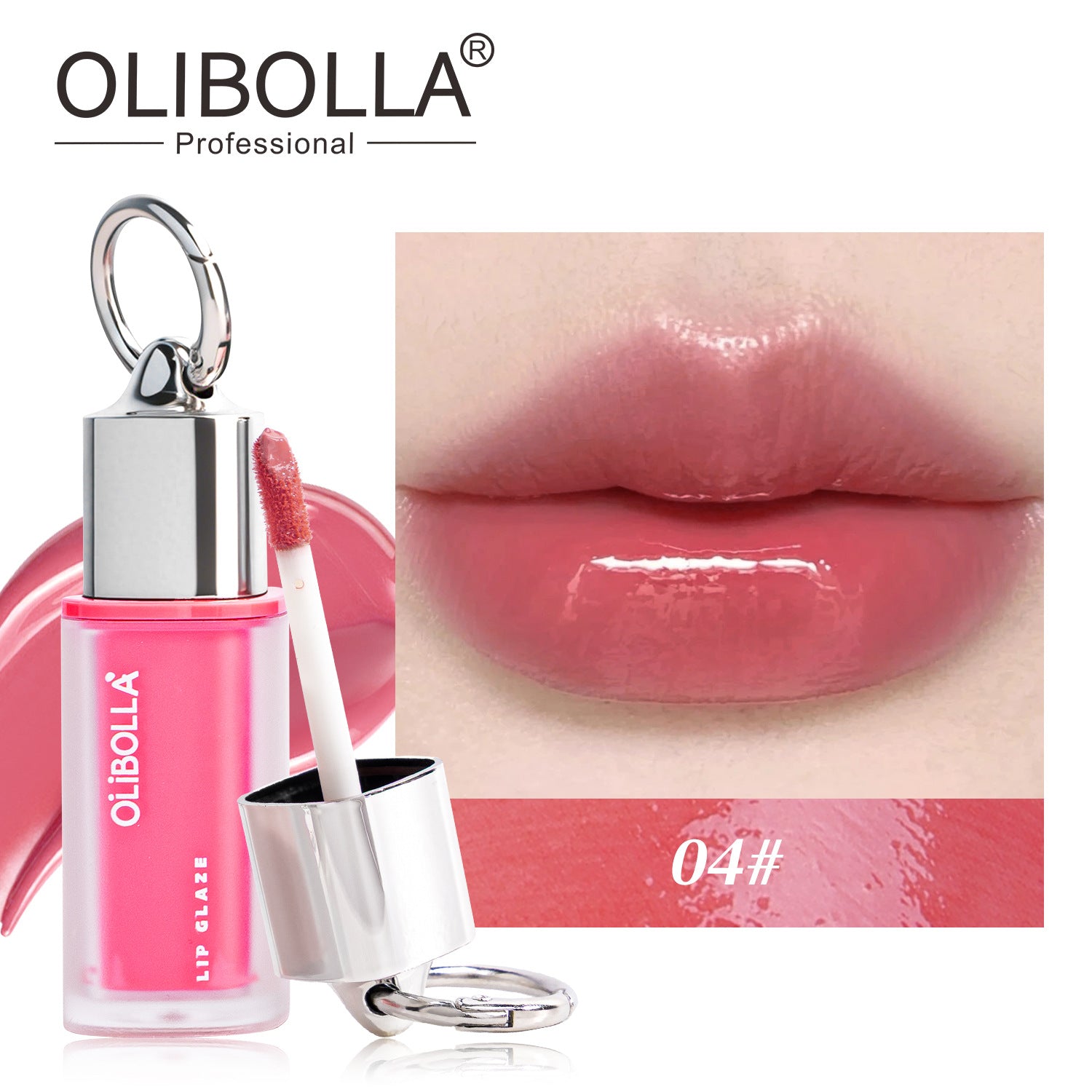 Olibolla Mirror Non-Stick Cup Lip Glaze, Long-Lasting, Fade-Resistant Lip Gloss