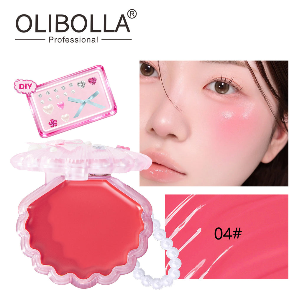 OLIBOLLA Shell Blush Balm, Multi-Use Lip & Cheek