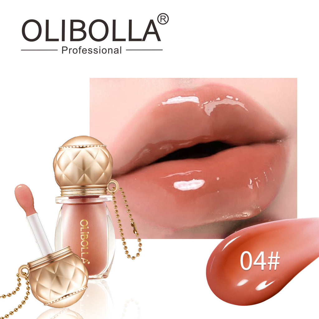 OLIBOLLA Retro Round Lip Gloss 6 Colors Hydrating Plumping