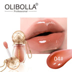 OLIBOLLA Retro Round Lip Gloss 6 Colors Hydrating Plumping