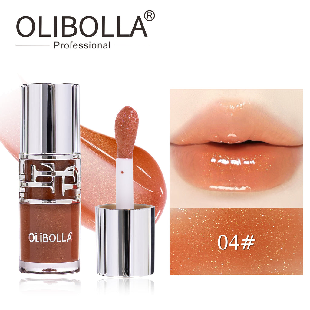 Shimmering Mirror Lip Glaze, Glossy Jelly Lip Tint