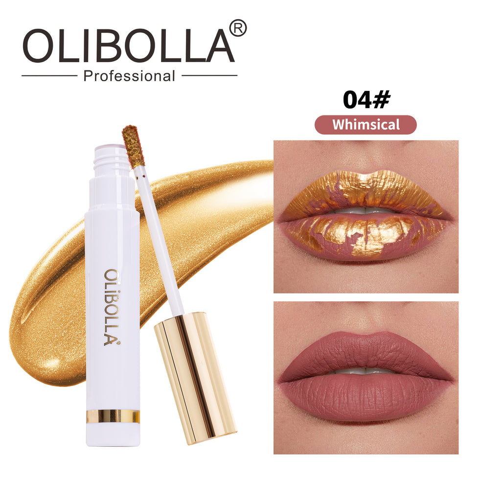 24K Gold Peel-off Lip Mask Tint Long-lasting Non-stick Lip Glaze