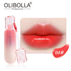 OLIBOLLA 6 Colors Mirror Gloss Lip Glaze Non-stick Cup