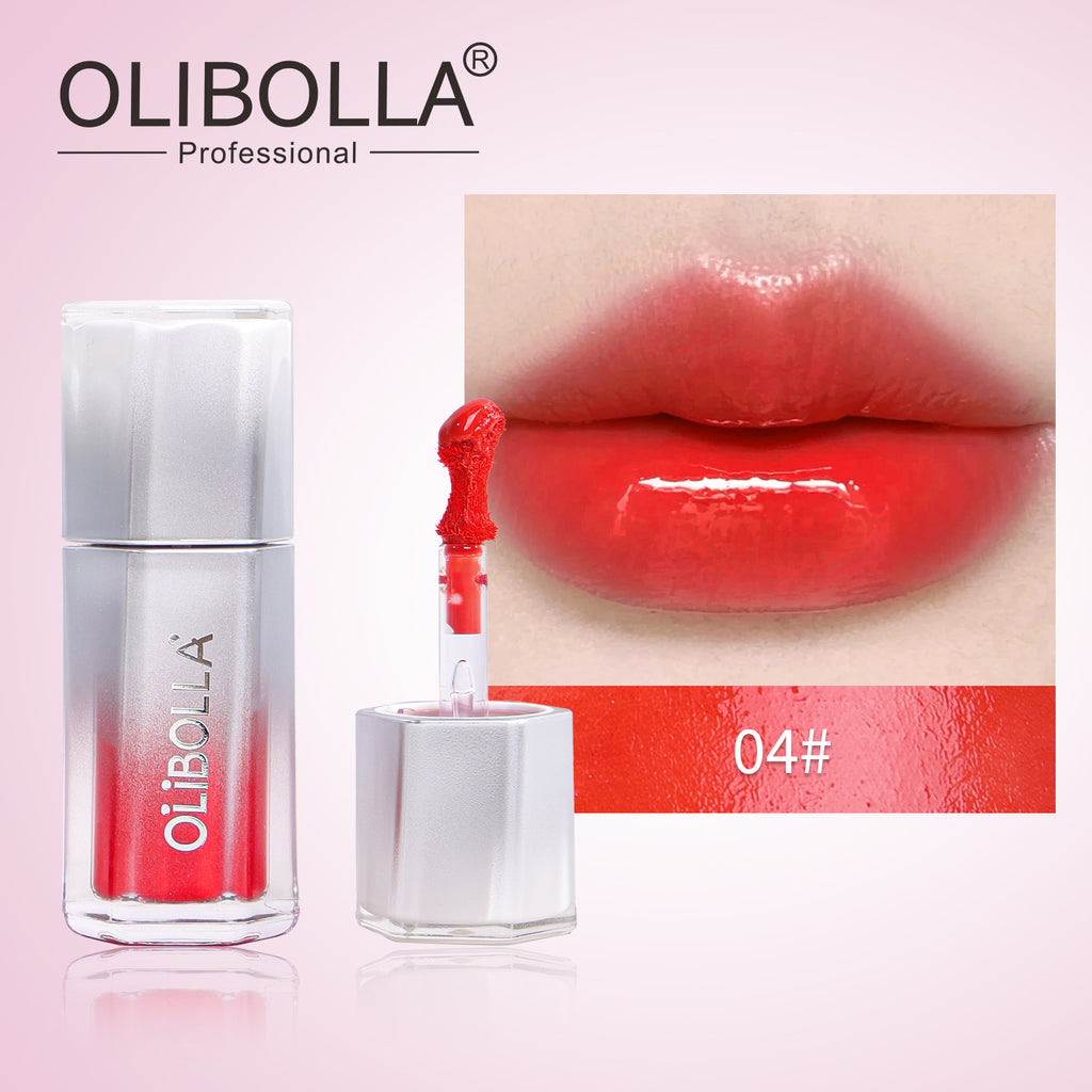 OLIBOLLA Misty Moist Lip Glaze, Long-lasting, Light Texture, Non-stick Cup, Hydrating Lip Gloss