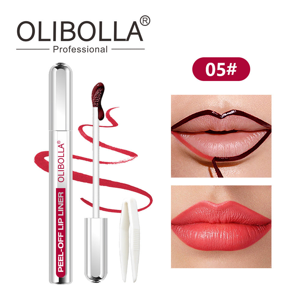 OLIBOLLA 5 Colors Peel-off Lip Liner Matte Waterproof Lip Gloss