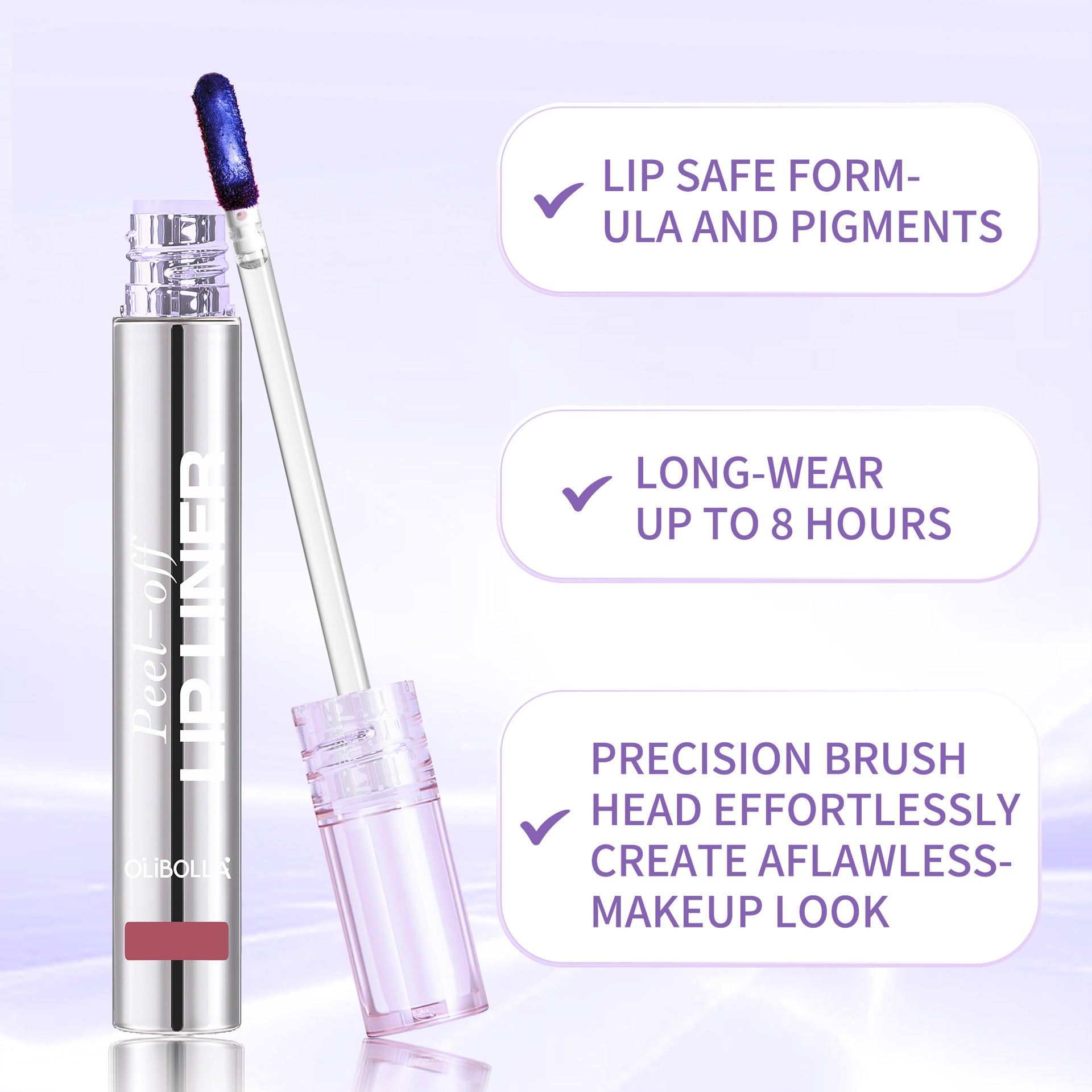 OLIBOLLA Peel-off Matte Lip Tint Waterproof Blue Lip Liner