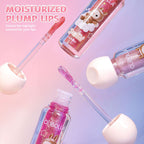 Labubu Shimmer Glow Lip Gloss, Long-Lasting, Easy to Apply, Hydrating Plump Lips