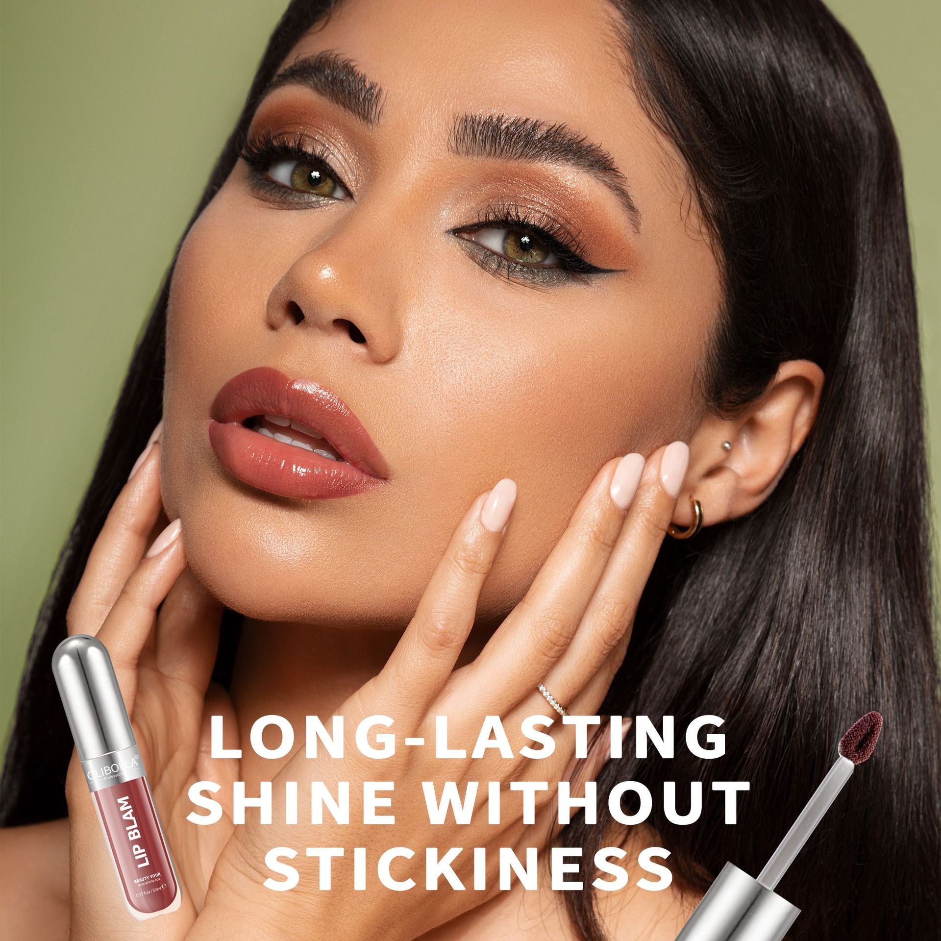 Glossy Plumping 3-in-1 Lip Makeup Fade-resistant Lipstick