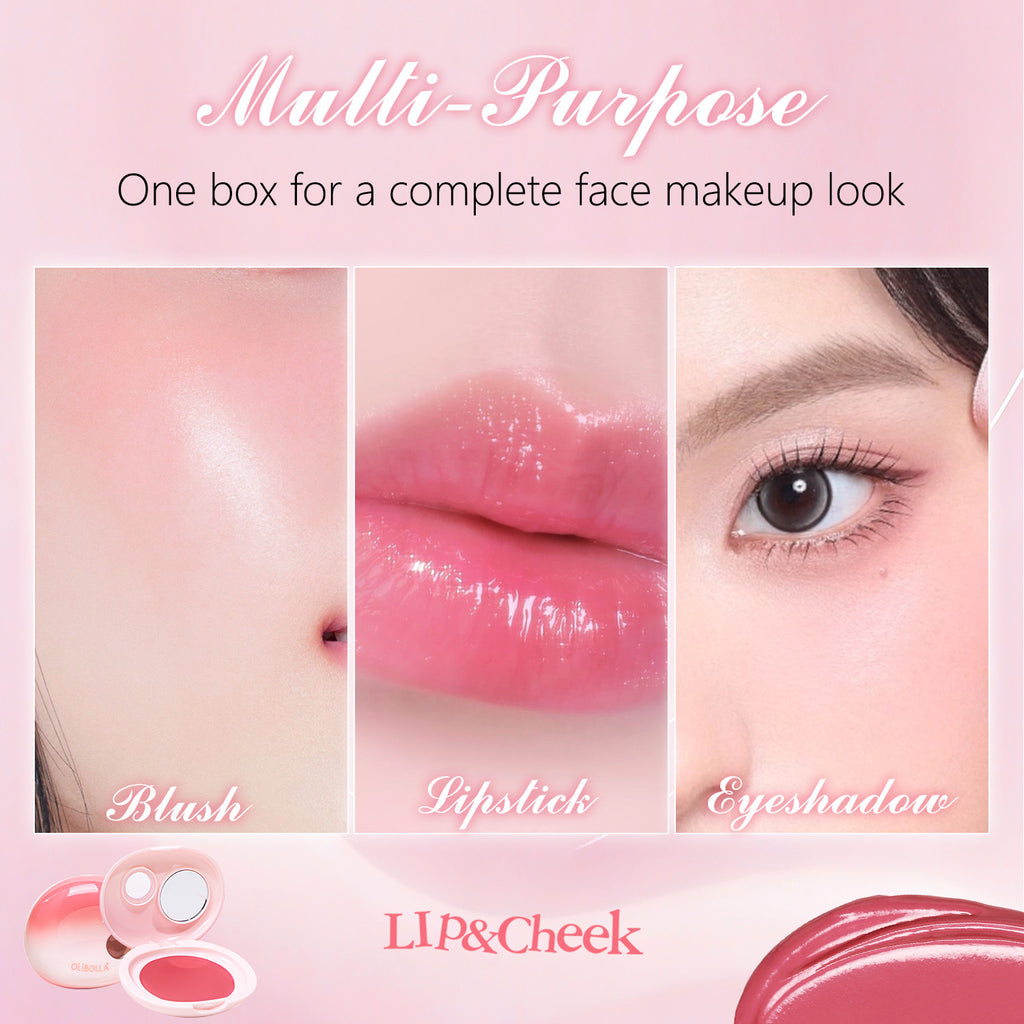 OLIBOLLA 2-in-1 Blush & Lip Cream Dual Use