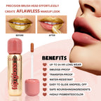 OLIBOLLA Matte Gold Peel-off Lip Liner Gloss Waterproof Long-lasting