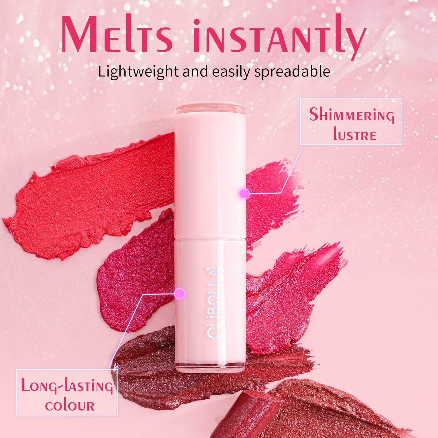 Olibolla Shiny Brightening Moisturizing Lipstick