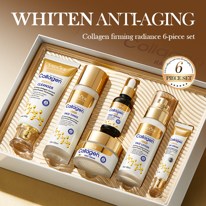 SADOER Collagen Firming Skincare 6-Piece Set 100g+120ml+80ml+60g+20g+30ml