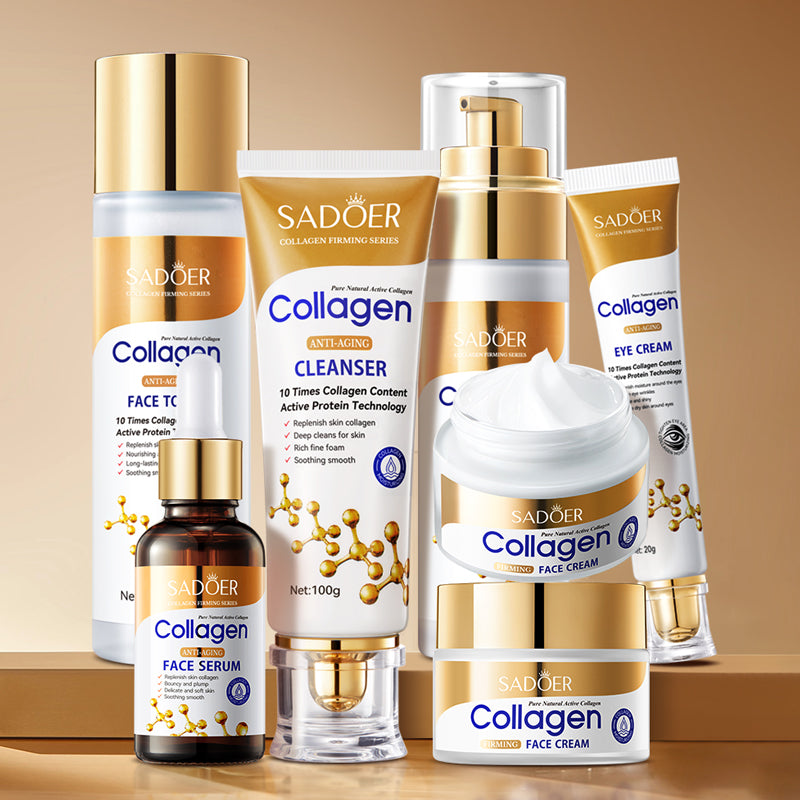 SADOER Collagen Firming Skincare 6-Piece Set 100g+120ml+80ml+60g+20g+30ml