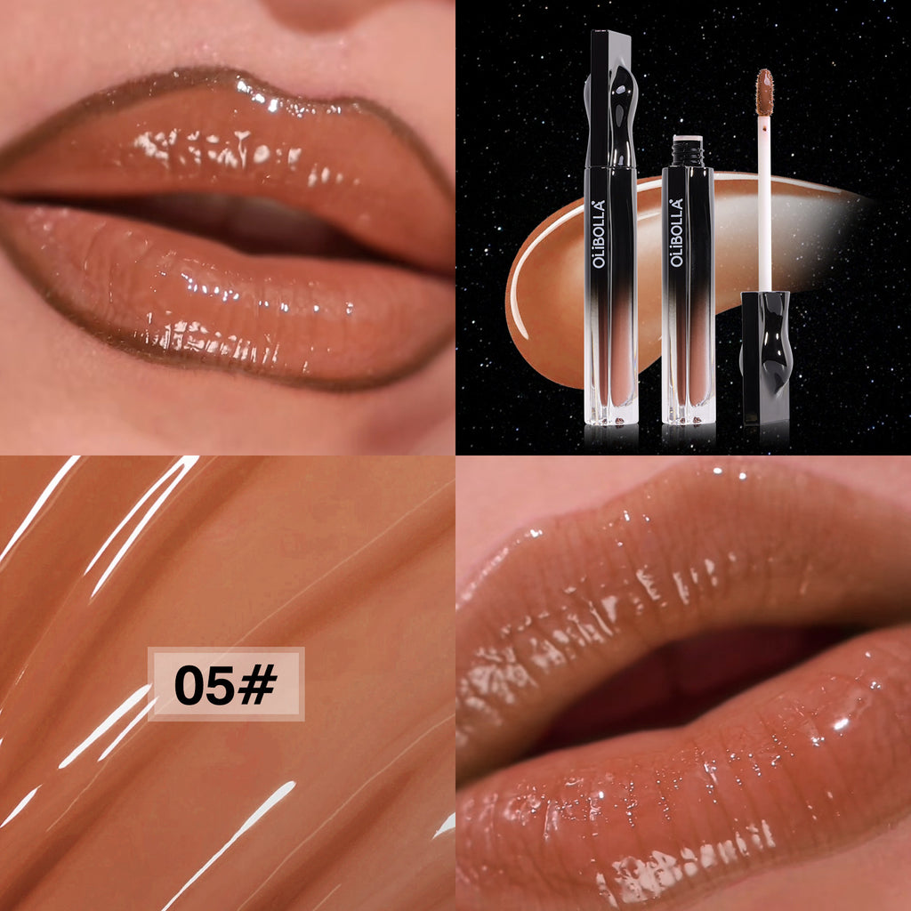 OLIBOLLA Mirror Hydrating Lip Glaze, Cup-proof & Waterproof