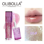 OLIBOLLA Glossy Shimmer Multi-color Lip Glaze Non-stick Cup Lip Oil