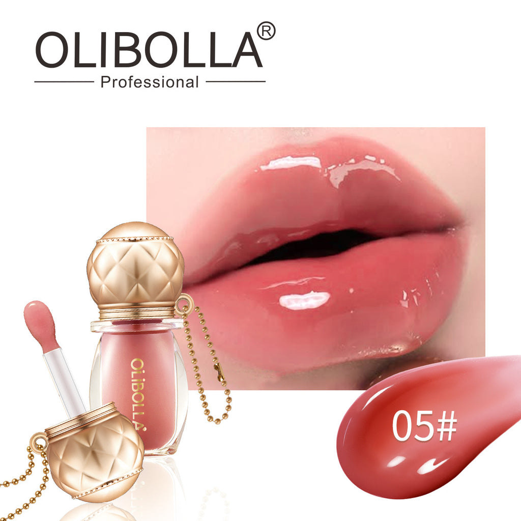 OLIBOLLA Retro Round Lip Gloss 6 Colors Hydrating Plumping