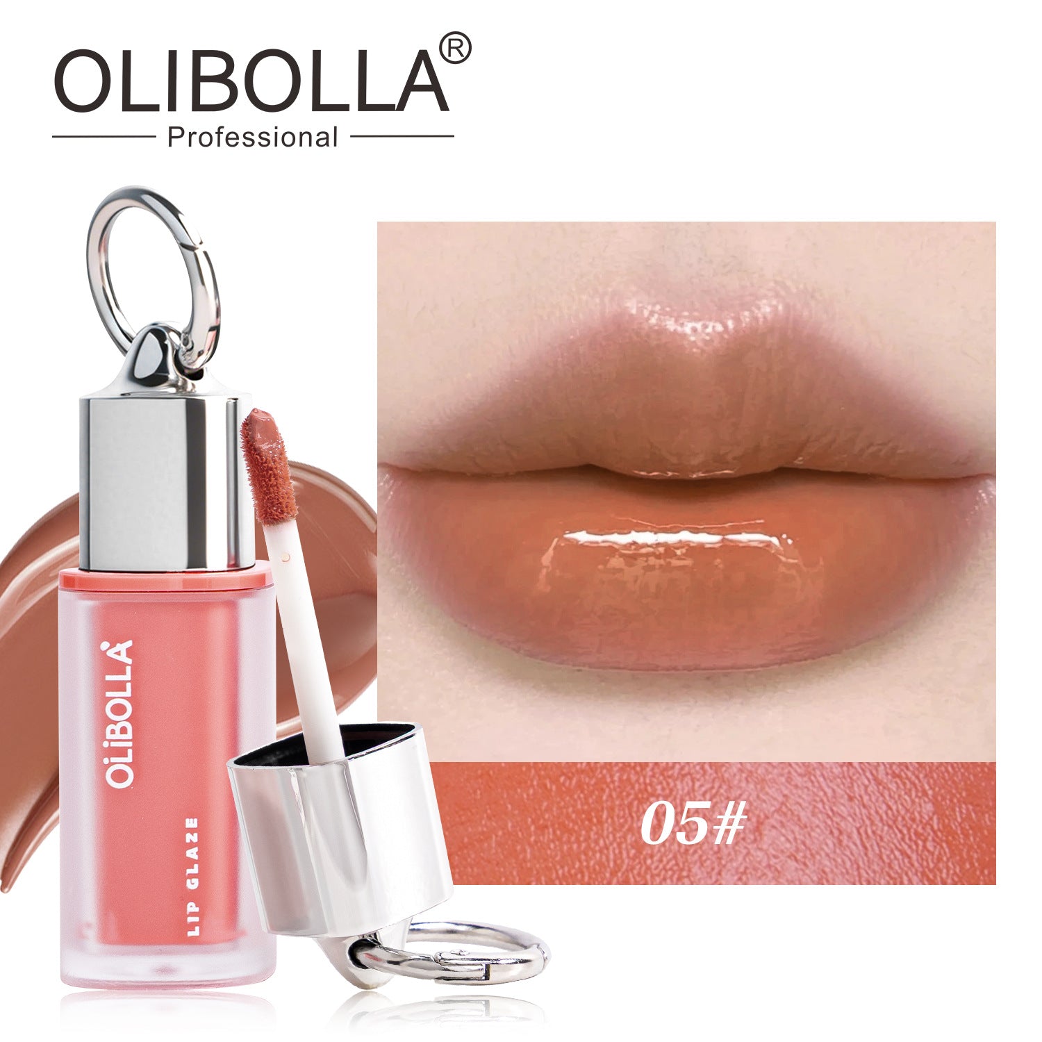 Olibolla Mirror Non-Stick Cup Lip Glaze, Long-Lasting, Fade-Resistant Lip Gloss