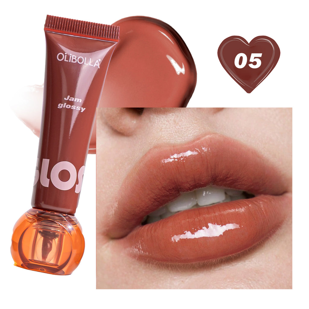 OLIBOLLA Jam Lip Glaze, Glossy Glass Lip Tint
