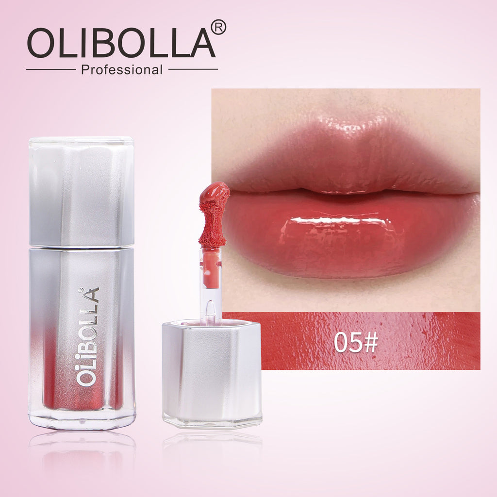 OLIBOLLA Misty Moist Lip Glaze, Long-lasting, Light Texture, Non-stick Cup, Hydrating Lip Gloss