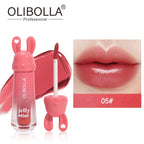 OLIBOLLA Rabbit Jelly Mirror Lip Gloss Non-stick Fade-proof