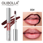 Olibolla 8 Colors Matte Lip Gloss Long-lasting Lip Liner