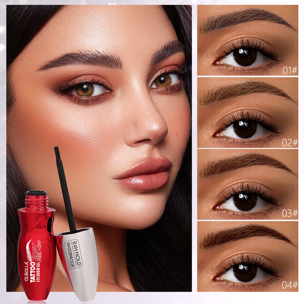OLIBOLLA Peel-Off Eyebrow Tint Waterproof Long-Lasting Brow Gel