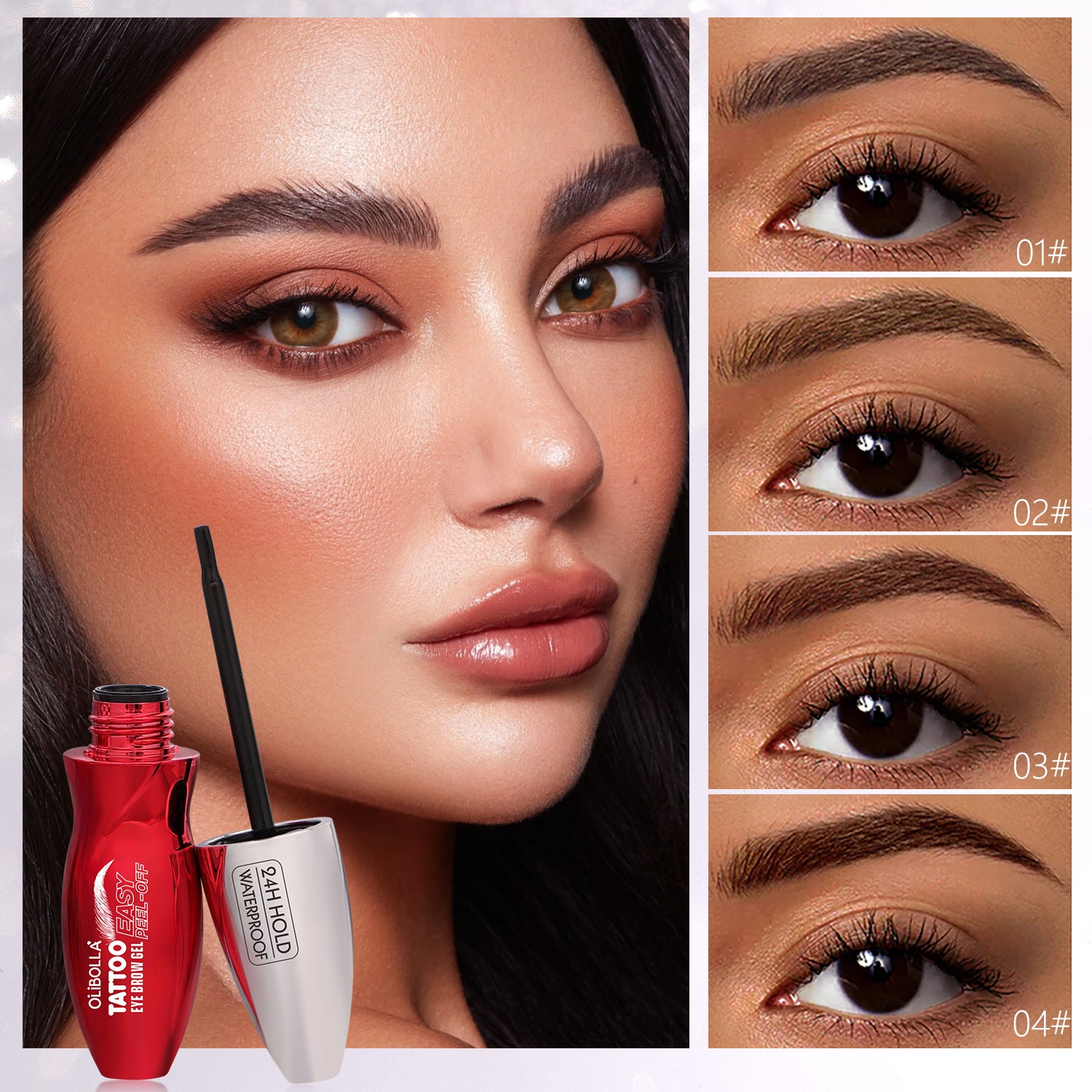 OLIBOLLA Peel-Off Eyebrow Tint Waterproof Long-Lasting Brow Gel