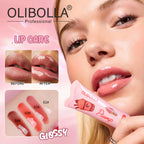 OLIBOLLA Glossy Mirror Lip Balm Long Lasting Moisturizing Non-stick Cup Lip Color