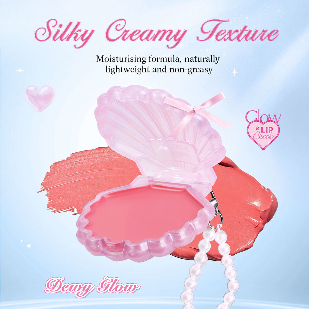 OLIBOLLA Shell Blush Balm, Multi-Use Lip & Cheek