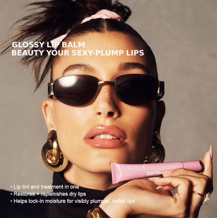 OLIBOLLA Peptide Lip Gloss, Liquid Lip Honey, Watery Lip Glaze, Lipstick