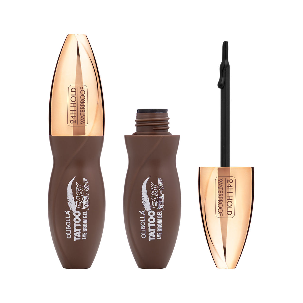 OLIBOLLA 4-Color Peel-Off Eyebrow Tint, Semi-Permanent Brow Gel.
