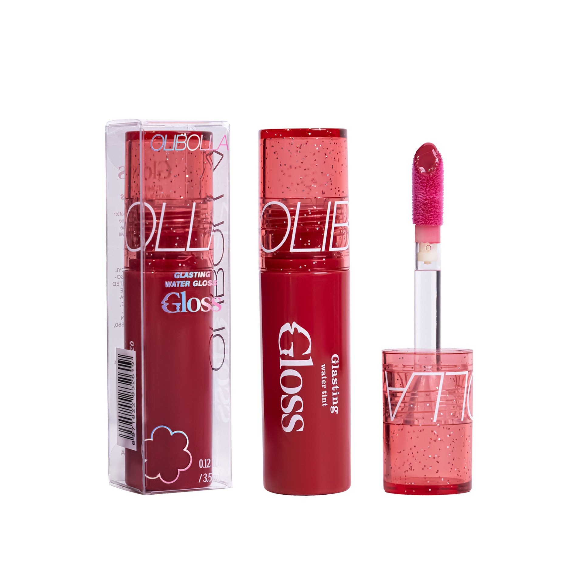 OLIBOLLA Glowing Mirror Lip Gloss Large Brush Natural Look Lipstick
