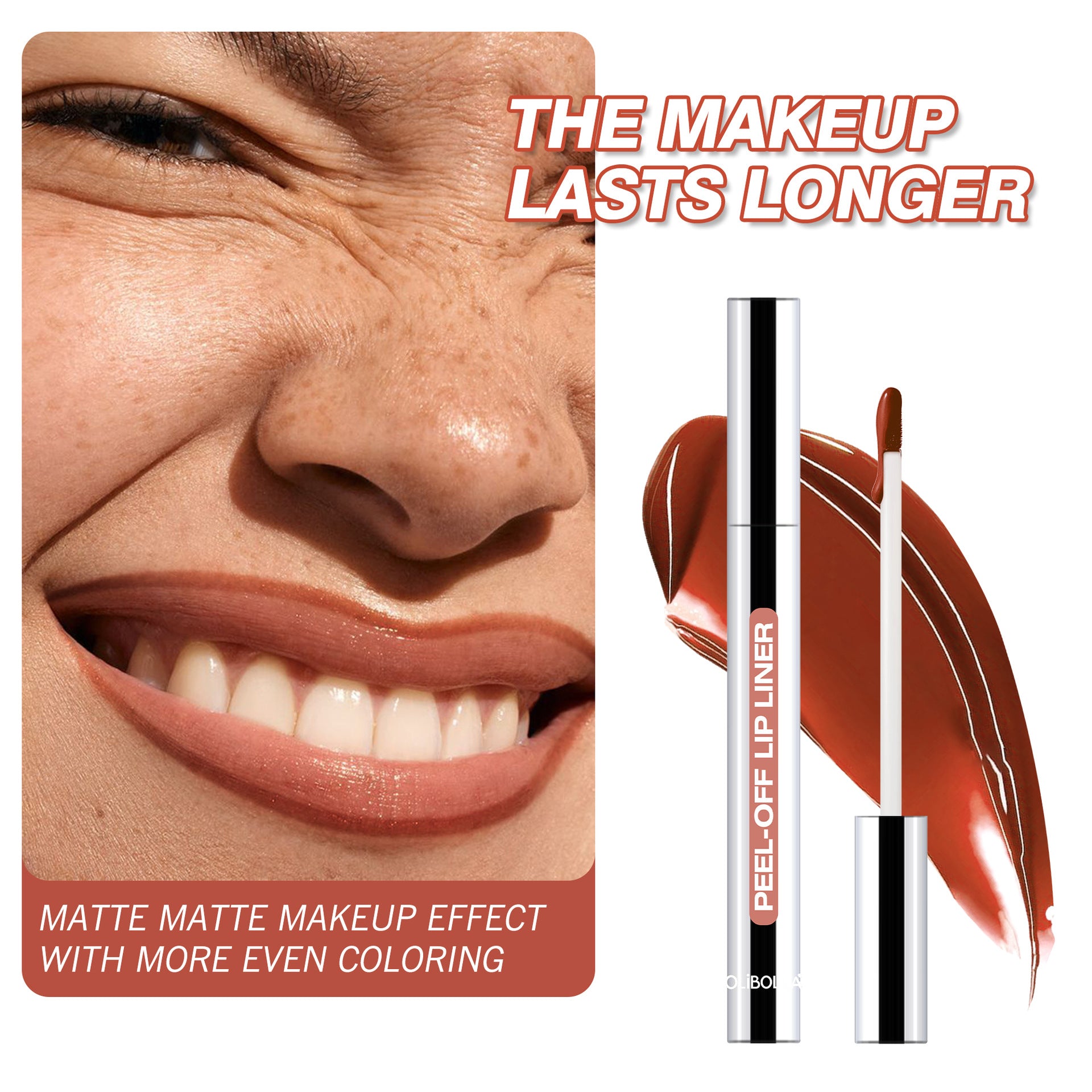 Matte Peel-off Lip Tint Waterproof Long Lasting Lip Liner