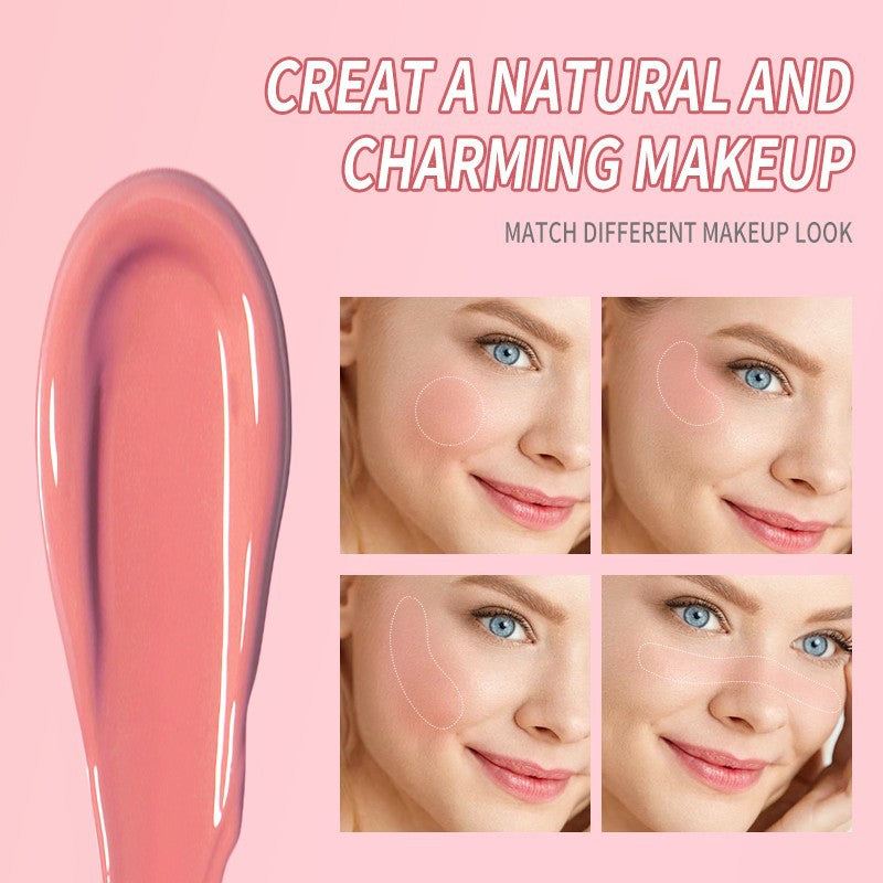 OLIBOLLA Liquid Blush Matte Lipstick Eyeshadow Natural Brightening Makeup
