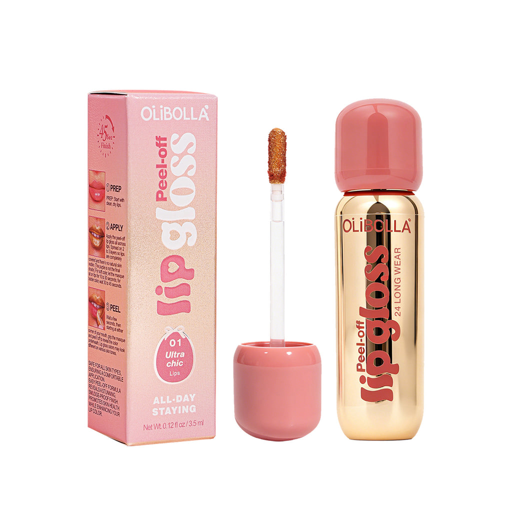OLIBOLLA Matte Gold Peel-off Lip Liner Gloss Waterproof Long-lasting