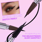 360°Rotating Tip Eyeliner Pigmented Long-lasting