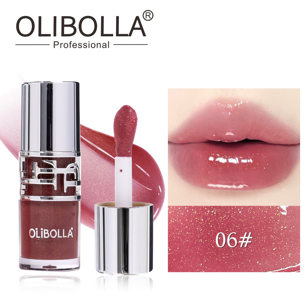 Shimmering Mirror Lip Glaze, Glossy Jelly Lip Tint