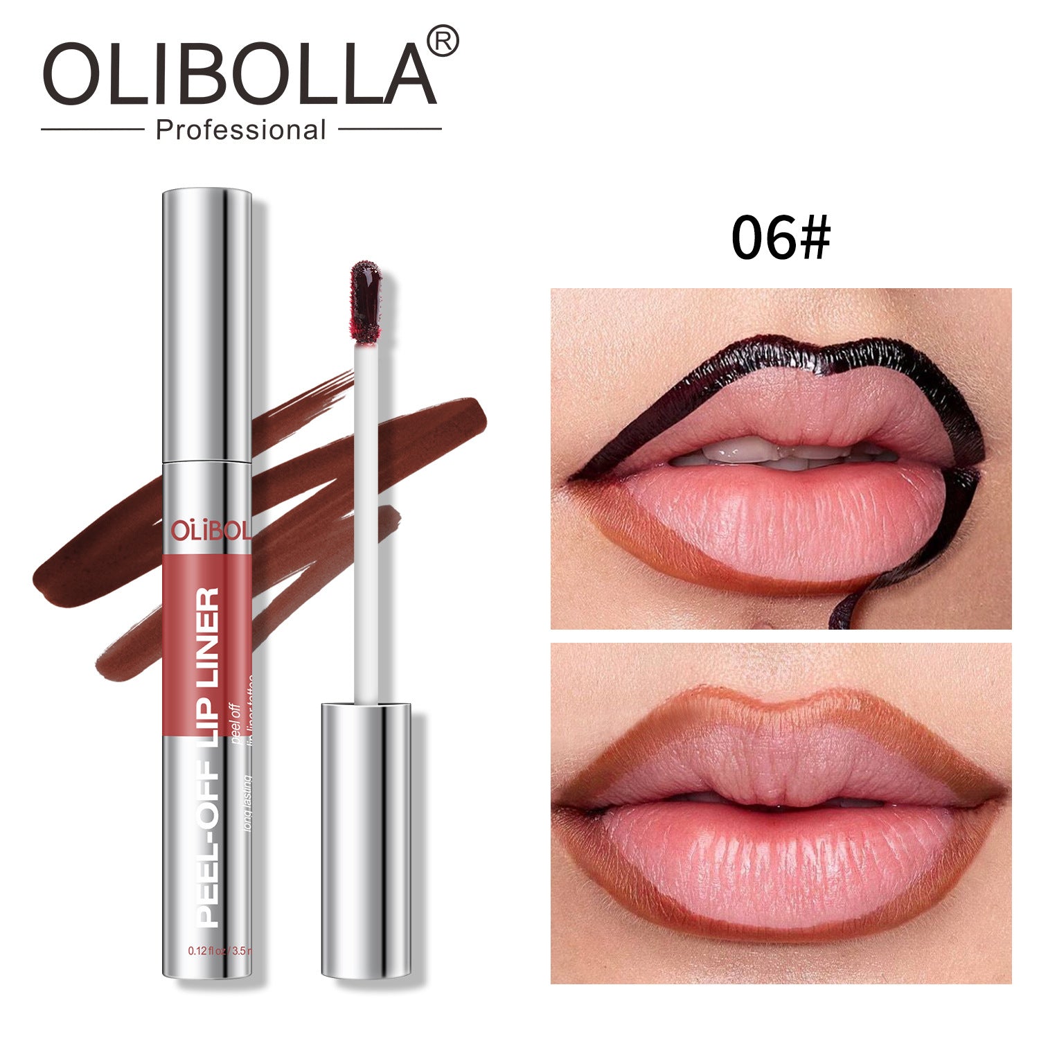 Olibolla 8 Colors Matte Lip Gloss Long-lasting Lip Liner