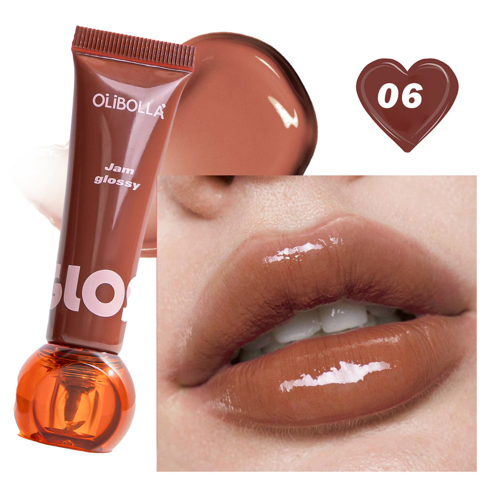 OLIBOLLA Jam Lip Glaze, Glossy Glass Lip Tint